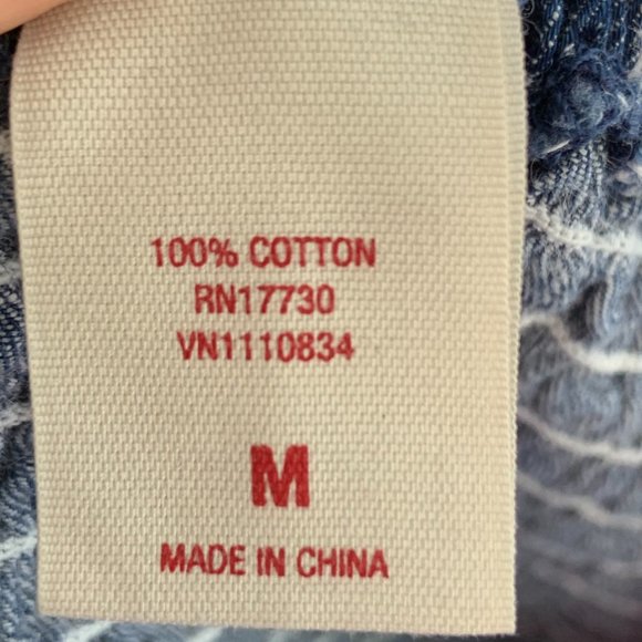 Mossimo Denim Jean Strapless Fit Flare Dress M - Picture 5 of 9